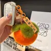 Lindo Colgante de Llavero para Coche de Piel Sintética de Conejo Ins Celebridad de Internet Muñeca de Peluche Colgante para Bolso Regalos Imitación Agua