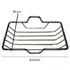 Porta-sabonete de aço inoxidável reforçado, sem furos, para banheiro e lavabo, com design de drenagem