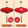 Linternas de Palacio de Estilo Chino, Lámparas Ufo de Tela China, Iluminación para Restaurante Casa de Té Hot Pot, Linternas Rojas, Candelabros, Decoración Festiva para el Hogar Hecha a Mano