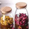 Cozinha Transparente Snack Conservação Selou Jar de armazenamento de grãos Jar Selado Jar de chá Jar de vidro