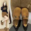 Zapatos casuales para mujer, tenis de plataforma, zapatos de vestir de una sola pieza para mujer, colección de otoño 2026, mocasines, marrones, nuevo estilo