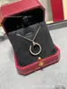 Collar de uñas con taladro de cabeza y cola de diamantes completos familia K versión alta, mismo estilo que las socialités, estilo de lujo ligero, incrustado con diamantes, sensación de alta gama, cadena para la clavícula