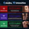Dispositivo Inteligente EMS Abdominal Transfronterizo, Máquina de Ejercicio en Casa de 6 Piezas para Músculos Abdominales, Quema de Grasa, Equipo de Fitness para Personas Perezosas, Almohadillas para Músculos Abdominales