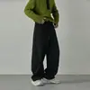 Calça Esportiva Masculina de Primavera Estilo Old Money Premium, High Street Americana, Tendência Loose de Perna Larga
