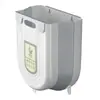 Cubo de Basura para Cocina Montado en la Pared para Uso Doméstico, Cesta de Basura de Almacenamiento Montada en la Pared de la Puerta del Gabinete, Cubo de Basura Plegable para Cocina, Cubo de Basura para el Hogar