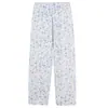 Pijama Pijama Verano Mujer Algodón Puro Pantalón Casual Aire Acondicionado Pantalón Delgado Primavera Otoño Algodón Puro Talla Grande Holgado Ropa de Casa
