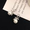 Novedad Pendientes de Perla con Lazo con Diamante Fiesta Elegantes Versátiles Lujo Ligero Tachuela Moda Accesorios para Orejas