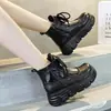 Botas estilo Martin forradas de felpa, cálidas, de cuero suave, botines, nueva colección otoño/invierno 2026, diseñadas para mujeres petite, con suelas gruesas para mayor altura, botas altas de algodón