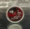 Selo rígido comemorativo de 0,1 bilhão de yuans Rosa para alcançar pequenas metas ganhe-o Medalha comemorativa de 0,1 bilhão Moeda inspiradora presente da atividade