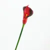 Lírio Calla Artificial de PU Flores Artificiais para Decoração de Casa, Toque Realista, Bordas Enroladas, Lírio Calla de Haste Longa, Arranjo Floral de Casamento Buquê
