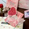Set de Sobres para Tarjetas de Felicitación 3D Momo - Llegada de la Suerte - Tema de Graffiti Dibujado a Mano Tarjeta de Mensaje de Bendición y Confesión de Regalo