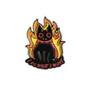 Diseño Personalizado de Gatos en Llamas, Broche de Aleación de Pintura Divertido y Versátil, Insignia Exquisita de Animales de Dibujos Animados