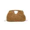 Bestseller transfronterizo: Bolso bandolera de paja tejida calado, nuevo bolso tejido de mano de moda, bolso de playa para vacaciones junto al mar