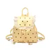 Mini Mochila para Meninas, Laço Fofo, Bolinhas Doces, Mini Mochila, Moda Coreana, Bolsa Infantil Pai-Filho