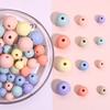 Macarón Fresco Color Mezclado Acrílico Color Sólido Cuentas Redondas Hecho a Mano DIY Pulsera Collar Aretes Accesorios de Joyería