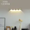 Lâmpada olho de gato ultrafina tira de luz hill lâmpada LED inteligente com indução de corpo humano recarregável autoadesiva lâmpada para armário de vinho armário guarda-roupa