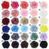 Estilo Coreano Feito à Mão Borda Queimada Flor Camélia DIY Flor de Cabeça Corsage Flor de Pulso Acessórios de Cabelo Acessórios de Decoração de Roupa 4cm
