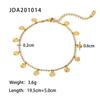Tobillera de Acero Inoxidable 316L Chapada en Oro de 18 Quilates, Estilo Popular Ins Europeo y Americano, con Colgante de Pétalo de Perlas, Joyería para el Pie para Mujeres, de Moda