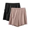Pantalones cortos de verano para mujer, de modal, talla grande, con bolsillos, antiluz, de tres piezas, de cintura alta, informales, para el hogar, paquete de 2