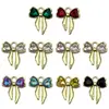 Accesorios de joyería dorados con mariposas coloridas de pedrería, dulces y lindos, para pulseras, pendientes y colgantes hechos a mano para DIY, venta al por mayor