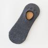 Calcetines de verano para hombre, calcetines japoneses paralelos invisibles con diseño de barco, calcetines de hombre con tiras de color liso, calcetines de algodón antideslizantes de silicona en stock