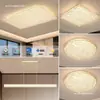 Nova luminária de teto principal para sala de estar de luxo leve e elegante em estilo italiano, com design simples e padrão de gelo rachado, adequada para sala de jantar e quarto, luz de teto protetora para os olhos