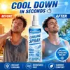 Kineshinex Spray Refrescante y de Confort para Verano 100ml Portátil para Viajes, Deportes al Aire Libre, Desplazamientos