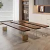 Banco de Entrada de Madera Maciza Estilo Wabi-Sabi Francés Banco para Cambiar Zapatos Banco al Pie de la Cama Banco Sofá Silla Retro para Recepción de Casa