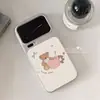 Adequado para Capa de Celular Xiaomi 17Promax, Nova Criativa Estilo Coreano Xiaomi15Por Anti-Queda Urso de Bolinhas Azuis