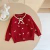 Ropa Infantil Transfronteriza Primavera/Otoño 2026 Suéter Abrigo Bordado Little Pony para Niñas Estilo Coreano Cárdigan de Punto Suave para Niños Pequeños