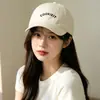 Nueva moda de verano gorra de béisbol versátil casual con bordado de letras para viajes al aire libre, playa y fotografía callejera gorra de protección solar