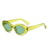 Gafas de sol ovaladas retro de alta gama, elegantes, aprobadas por influencers, adecuadas para conducir, vacaciones y viajes.