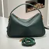 Bolsa tipo almohada, Estilo retro europeo y americano, Versátil para ir al trabajo, Diseño simple de nicho, Bolsa para lonchera, Bolso de cuero genuino para mujer, Diseño de nicho