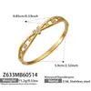 Novo Conjunto de Pulseiras com Fecho em Aço Inoxidável em Forma de V com Zircônia, Estilo Europeu e Americano, Pulseira Pesada da Moda Leve Ins Trendy