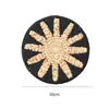 Decorações de Parede de Palha Boêmia Personalizadas, Pendentes de Rattan Artesanais, Decorações de Parede de Fundo para Pousadas, Pendentes e Decorações de Parede