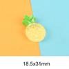 Desenhos animados luminosos pedaços de frutas bonito diy creme cola caseiro celular shell cocar jóias resina acessórios lote