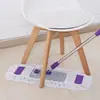 Mopa Plana Grande Hogar Piso de Baldosa Piso de Madera Hilo de Algodón Empujador de Polvo Manos Libres Giratorio Lavado Húmedo y Seco Doble Uso Mopa Plana