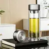 Taza de Té de Regalo con Logo Impreso, Regalo Souvenir, Taza de Agua de Vidrio de Borosilicato Alto Resistente a Altas Temperaturas, Taza Publicitaria, Taza de Vidrio de Doble Pared