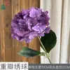Hortênsia de Pétalas Duplas Anna Hortênsia Arco de Casamento Fileira de Flores Decoração de Chão Floricultura Adereços de Exposição Flores Artificiais