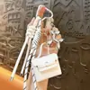Serie Miu Transfronteriza Bolso Cuadrado Pequeño de Piel Regalo Creativo Billetera para Monedas Llavero Bolsa para Auriculares Colgante Llavero