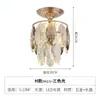 Candelabro Pequeño de Cristal Estilo Americano, Luz para Pasillo, Luz para Corredor, Luz para Entrada, Luz para Vestidor, Lámpara de Techo de Cristal Estilo Europeo, Luz Decorativa, Lujo Ligero