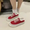 Zapatos Casuales de Color Sólido Estilo Universitario para Mujer 2026 Verano Nuevos Zapatillas Deportivas Clásicas de Moda Transpirables de Lona