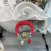 Pulsera Shake Tone Same Imitación Hotan Yu Flor de Durazno Verano para Mujer Diseño Nicho de Alto Nivel Cuerda de Mano con Cuentas Cuerda de Mano Mejor Amiga
