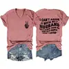 No puedo discutir con mi sitio independiente de deseos de Amazon camiseta de mujer de cuello en V de manga corta, moderna y única