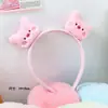 Diademas de Felpa con Cabeza de Animalito Lindas para Otoño e Invierno para Niñas, Accesorios para el Cabello Súper Adorables Antideslizantes para Lavarse la Cara, Venta al por Mayor