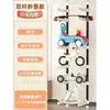 Estante de Almacenamiento para Coches de Juguete Infantiles Sala de Estar Hogar de Pie Sin Taladro Estante para Patineta Bicicleta