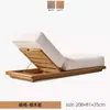 Sofá Externo Pátio Varanda Sofá de Teca Liga de Alumínio Jardim Externo Design Elegante Conjunto Combinado de Móveis de Madeira Maciça