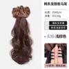 Fábrica atacado de comprimento médio cacheado cabelo rabo de cavalo peruca renda-up grande onda artificial cabelo baixo rabo de cavalo alta gravata rabo de cavalo geração de cabelo