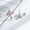 Nuevos Pendientes de Piercing Hensen con Diseño de Encaje Hueco de Amor y Cruz en Zirconia Micro-Pavimentada para Hélice Auricular
