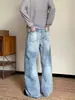 Jeans retro de pierna ancha estilo americano, nueva colección otoño/invierno, modernos y versátiles, corte holgado, efecto adelgazante, cintura alta y largo hasta el suelo